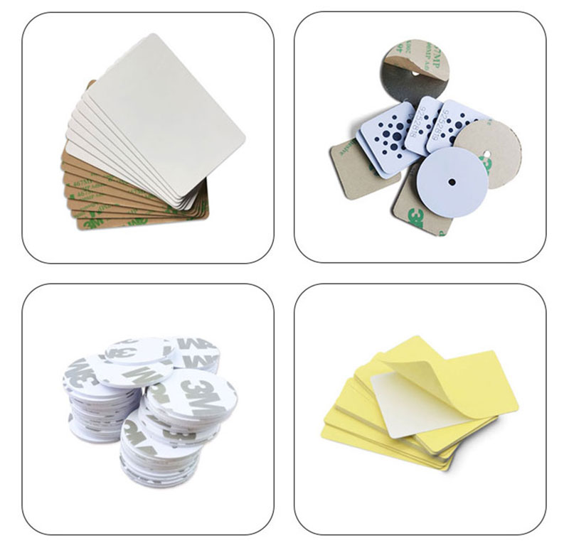 PVC Card With Adhesive Sticker