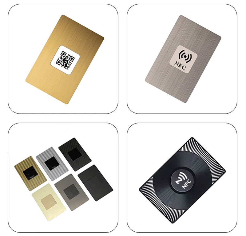 Custom NFC Metal Business Card With QR Code