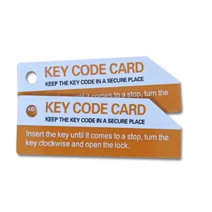 PVC Special Shaped Key Tag Card Printed