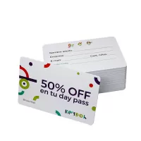 Plastic Gift Certificate Card With Magnetic Stripe