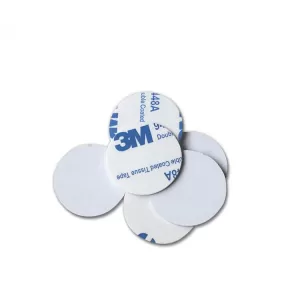 13.56mhz Token Round Anti Metal RFID Coin Card NFC PVC Disc Coin Tag With Adhesive Sticker