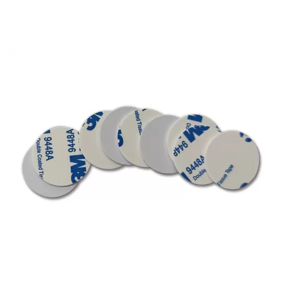 125khz LF Chip TK4100 T5577 PVC Plastic RFID Round Blank Coin Tag For Access Control