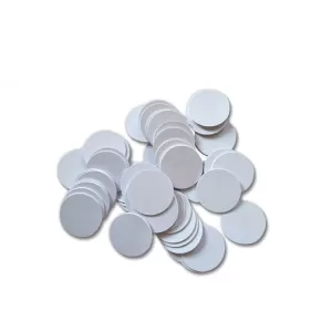 125khz LF Chip TK4100 T5577 PVC Plastic RFID Round Blank Coin Tag For Access Control