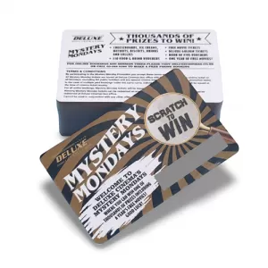 Scratch And Win Card Ticket Customizable