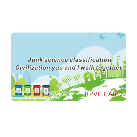 Recyclable Plastic Eco-Friendly RPVC Card Custom