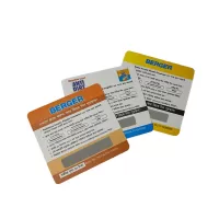 PVC Special Shape Scratch Card Custom