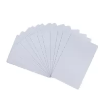 Blank White Plastic Cards