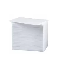 Blank White Plastic Cards