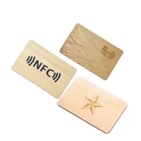 RFID Business ID Wooden NFC Card Custom