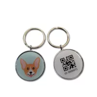 RFID Round NFC Dog Pet Key Fob Epoxy Tag