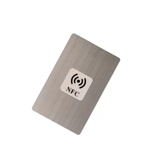 Custom NFC Metal Business Card With QR Code