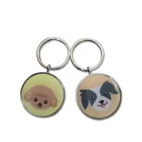 NFC Metal Pet ID RFID Dog Tag With Qr Code