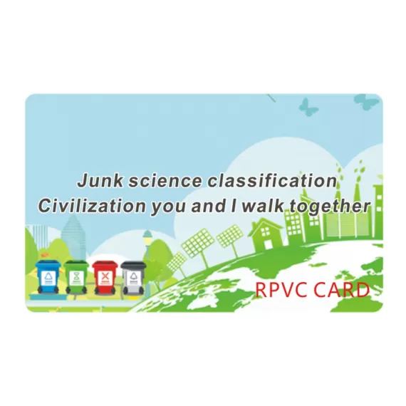 Recyclable Plastic Eco-Friendly RPVC Card Custom